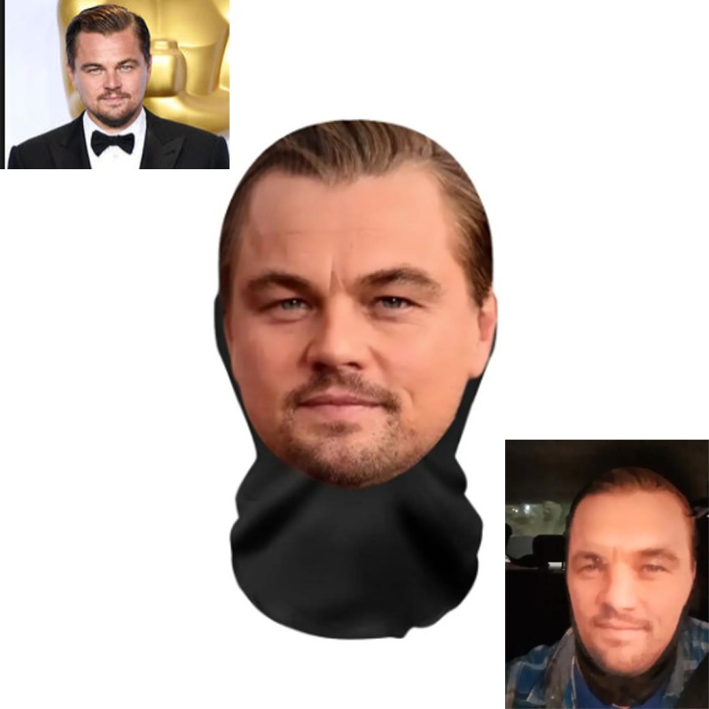 Free Cosplay Prop Patterns - Leonardo DiCaprio 3D Pattern Mesh Face