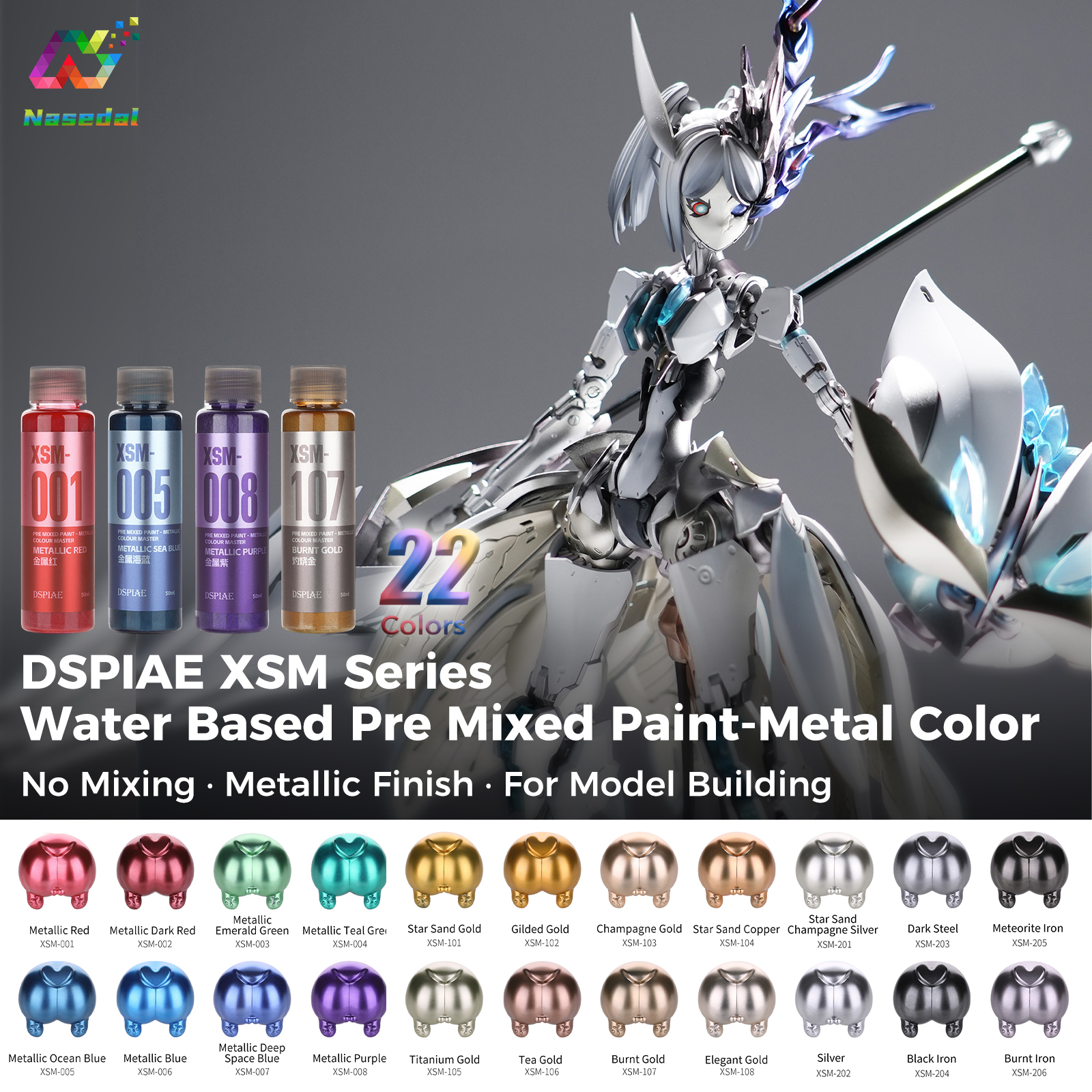 DSPIAE XSM Series 50ml Water B - Metallic Spray Paint recensione e prezzo