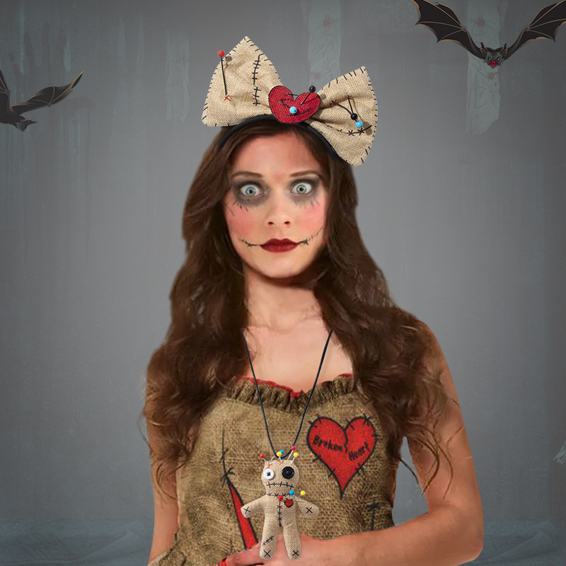 Voodoo Doll Costume Bow Headba - Voodoo Cosplay And Prop recensione e prezzo