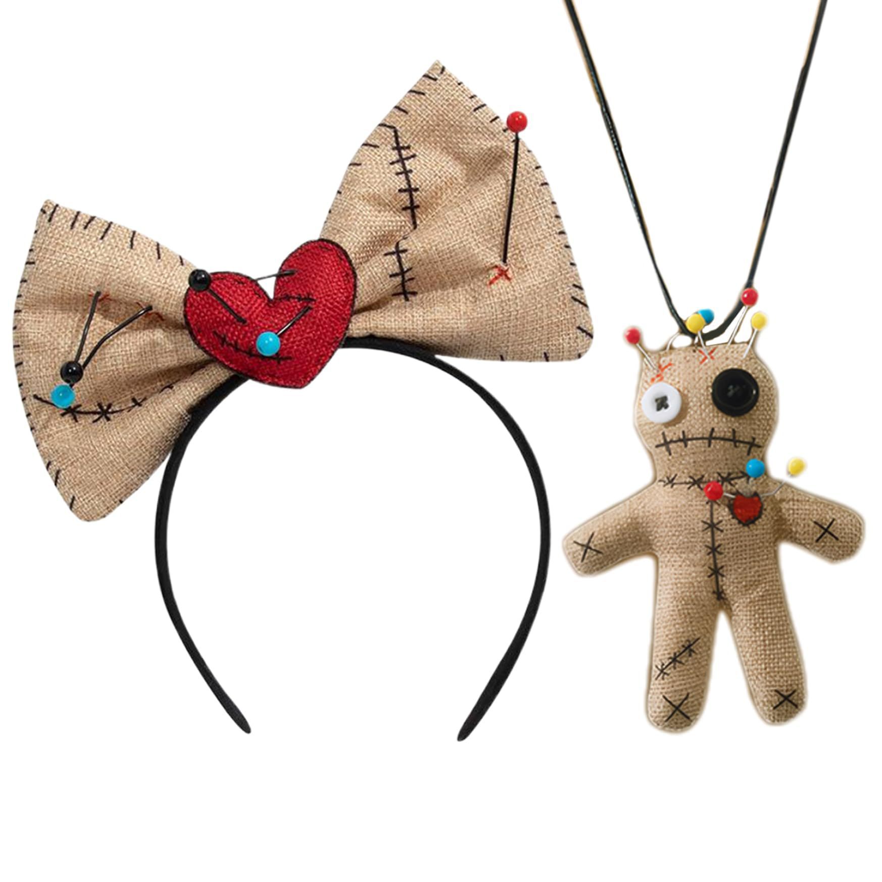 Voodoo Doll Costume Bow Headba - Voodoo Cosplay And Prop recensione e prezzo