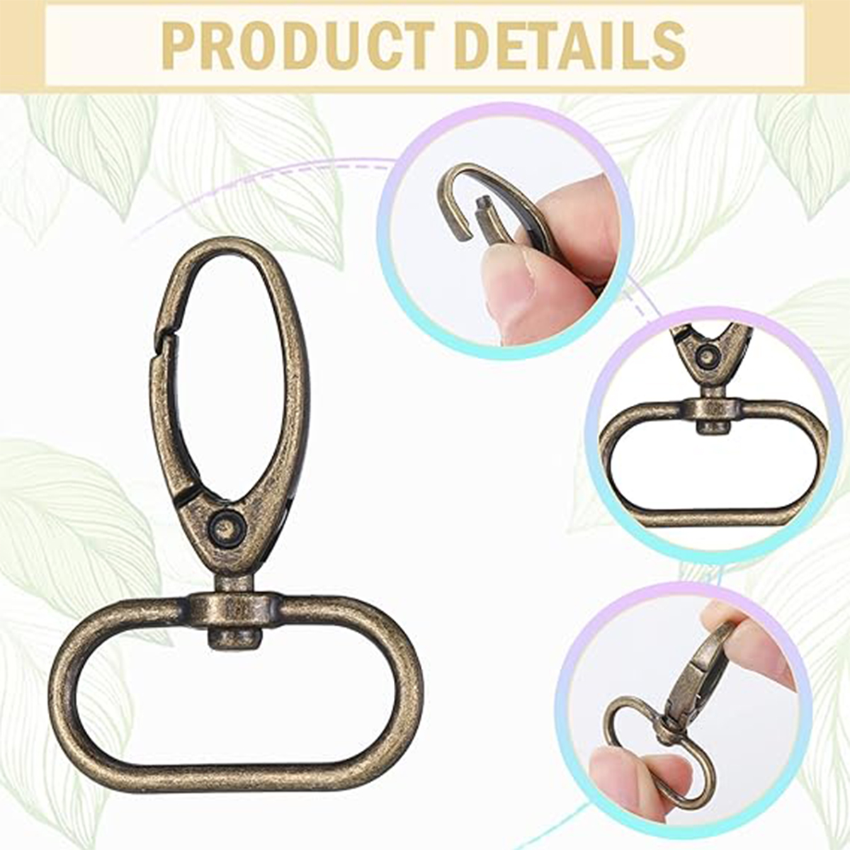 10/30sets Bag Making Hardware  - D Ring Strap recensione e prezzo
