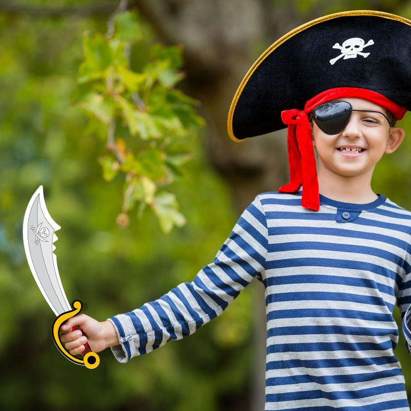16pcs Kids Wooden Pirate Theme - Cosplay Prop Painting recensione e prezzo