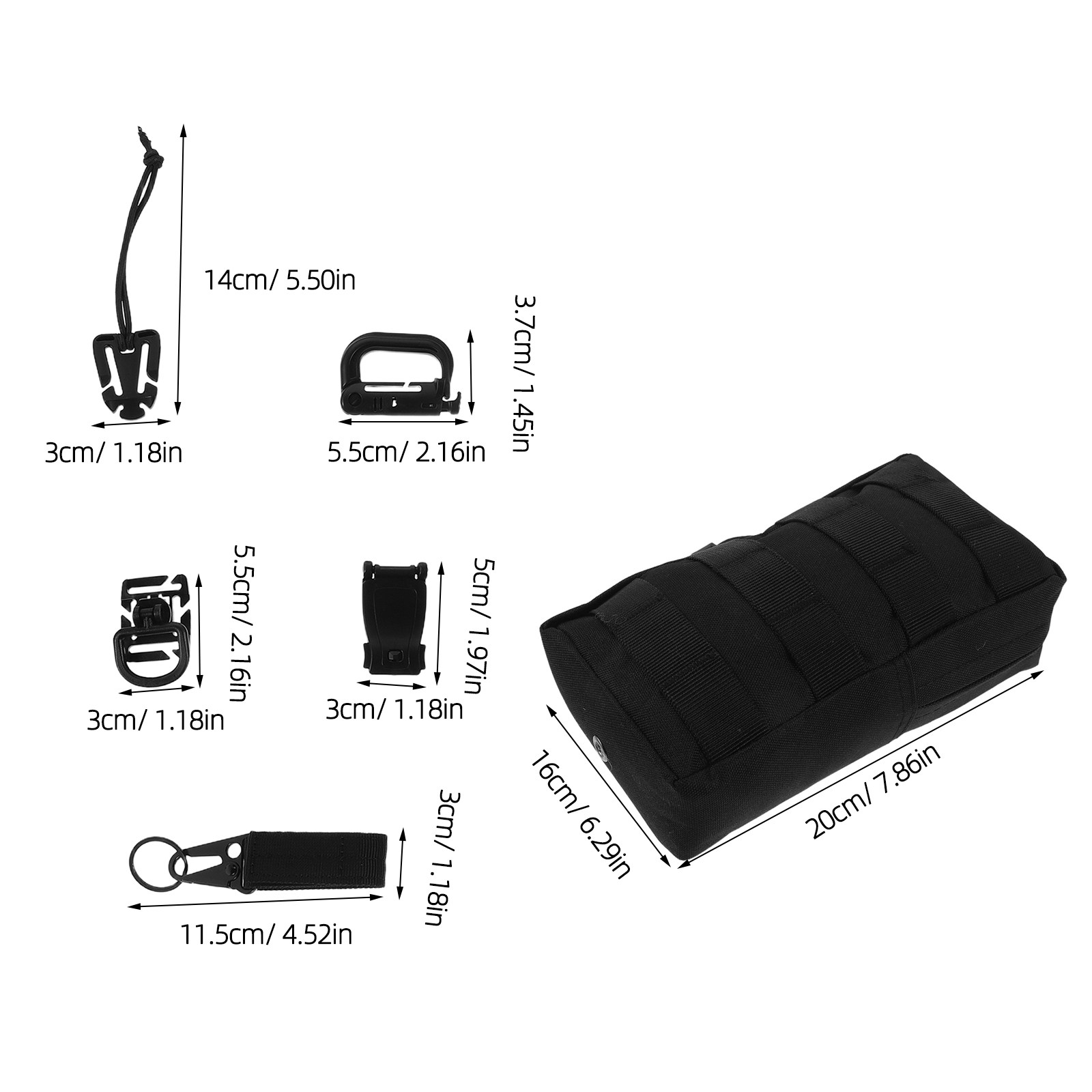 1Set Tactical Backpack Attachm - D Ring Strap recensione e prezzo