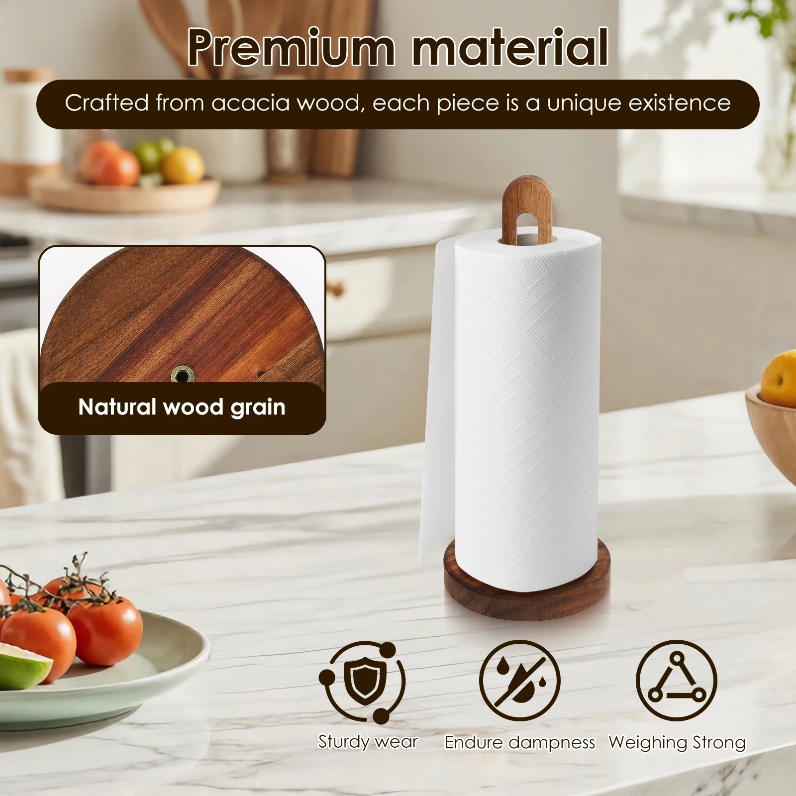 Wooden Paper Towel Holder Stan - Craft Foam Roll recensione e prezzo