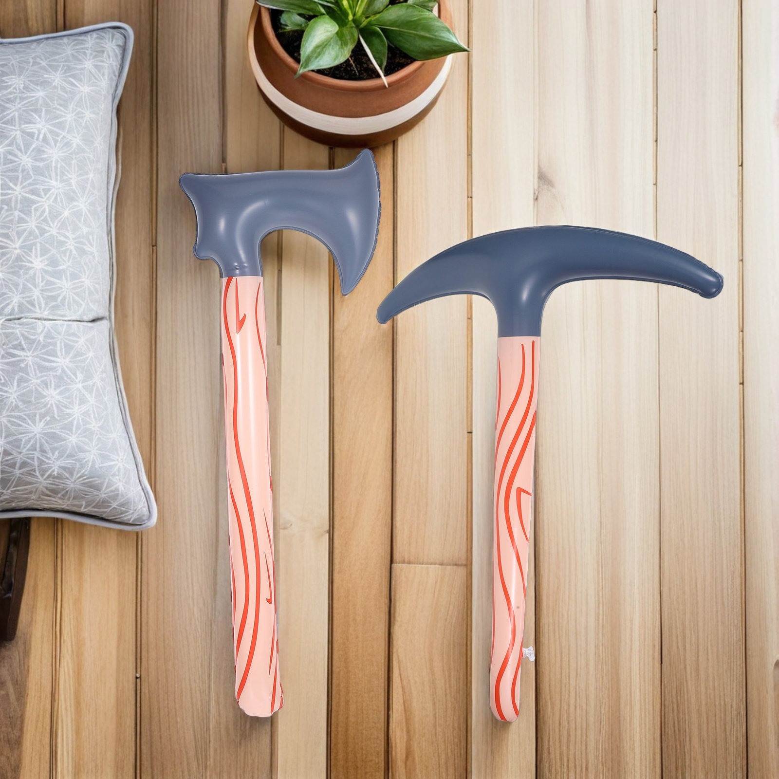 2Pcs Inflatable Pickaxe Axe Se - Cosplay Prop Axe recensione e prezzo