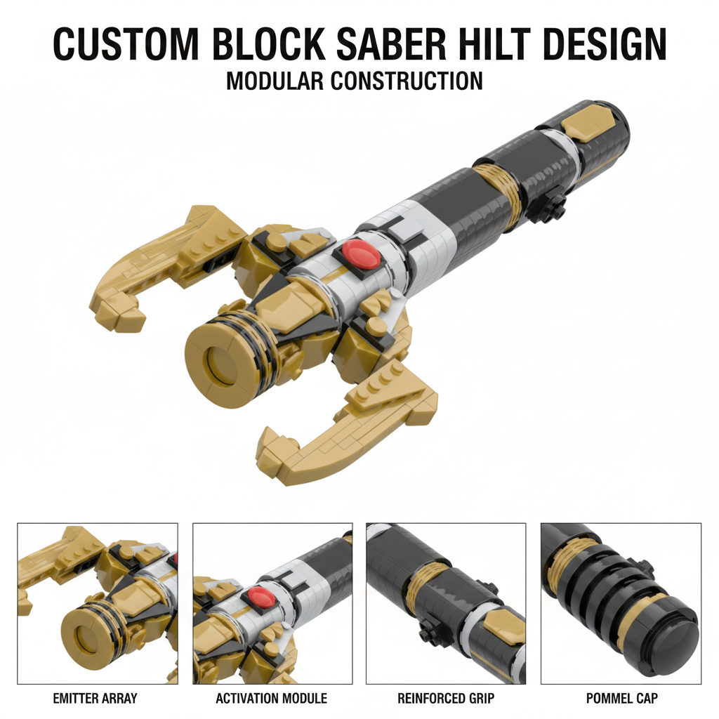 Sci-Fi Energy Sword Hilt MOC B - Cosplay Prop Building recensione e prezzo