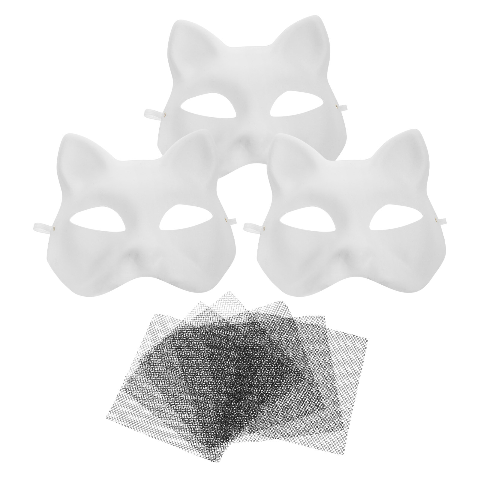 3Sets Cat Mask Unpainted Blank - Cosplay Prop Painting recensione e prezzo