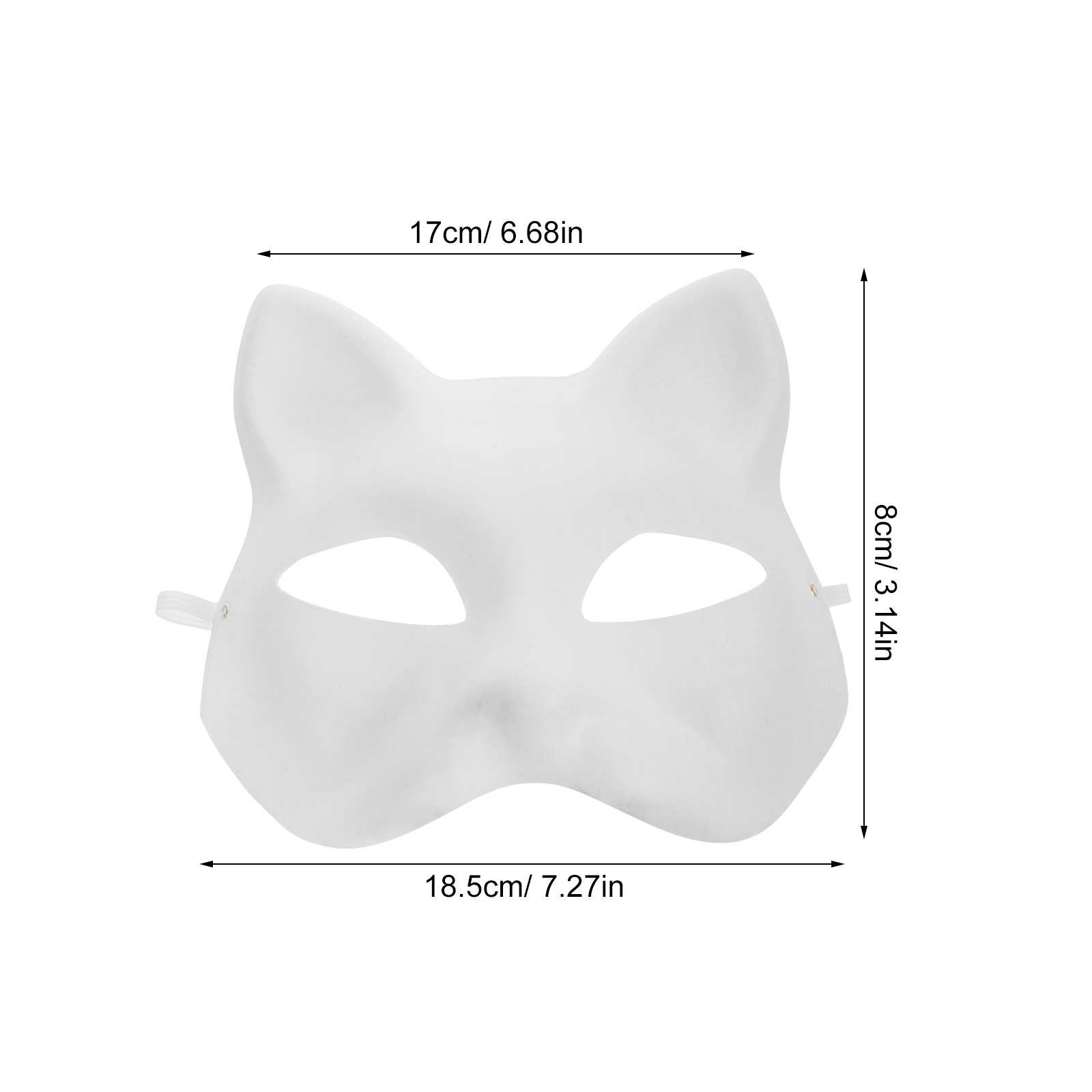 3Sets Cat Mask Unpainted Blank - Cosplay Prop Painting recensione e prezzo