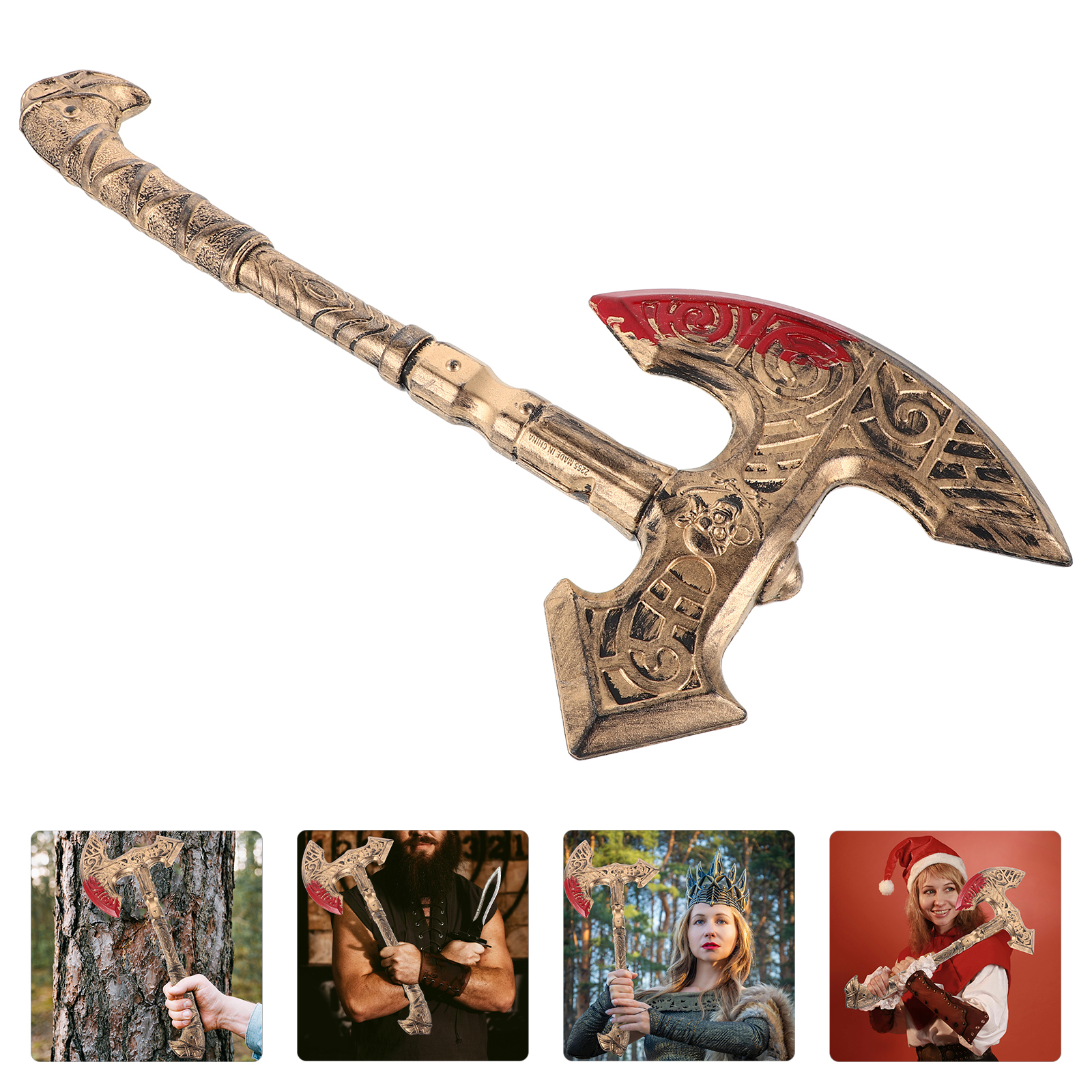 Fake axes Realistic Viking Axe - Cosplay Prop Axe recensione e prezzo