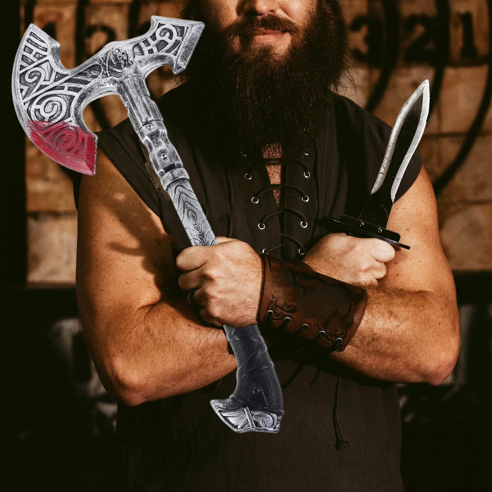 Fake axes Realistic Viking Axe - Cosplay Prop Axe recensione e prezzo