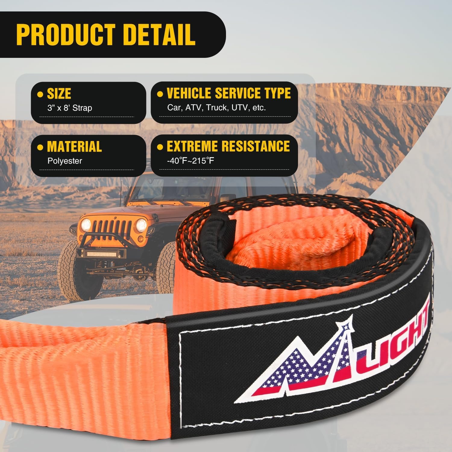 Nilight Offroad Recovery Kit 3 - D Ring Strap recensione e prezzo
