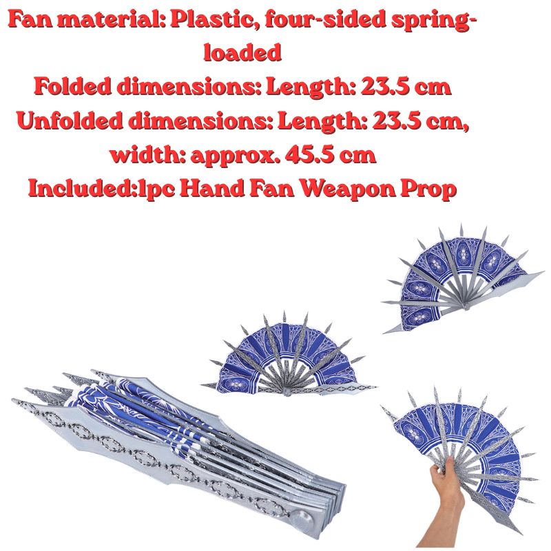 Anime Kitana Cosplay MK Blue H - Cosplay Prop Blueprints recensione e prezzo